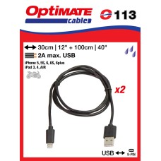 O113 příslušenství k Accumate a Optimate – kabel USB/ I-8PINX2 Apple O113 příslušenství k Accumate a Optimate – kabel USB/ I-8PINX2 Apple