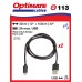O113 příslušenství k Accumate a Optimate – kabel USB/ I-8PINX2 Apple