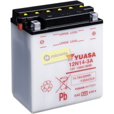 motobaterie YUASA 12N14-3A (12V 14Ah)