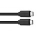 Datový a nabíjecí kabel USB Type-C - USB Type-C, 100cm, černá